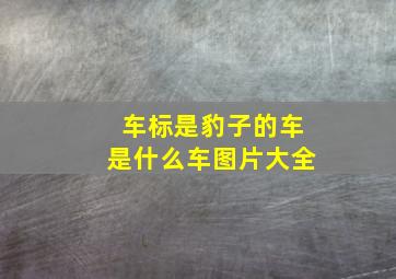 车标是豹子的车是什么车图片大全