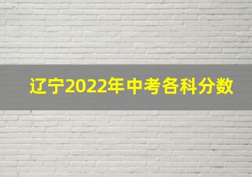 辽宁2022年中考各科分数