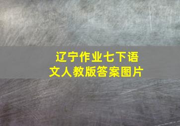 辽宁作业七下语文人教版答案图片