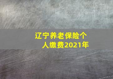 辽宁养老保险个人缴费2021年