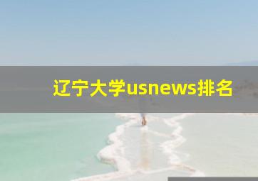 辽宁大学usnews排名