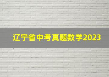 辽宁省中考真题数学2023