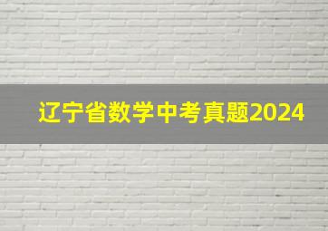 辽宁省数学中考真题2024