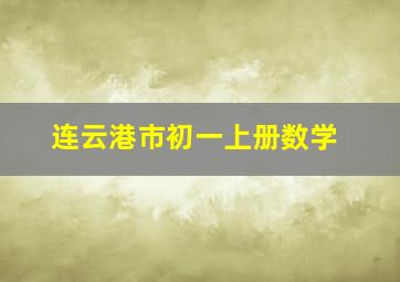 连云港市初一上册数学