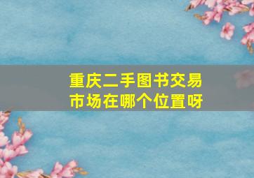 重庆二手图书交易市场在哪个位置呀