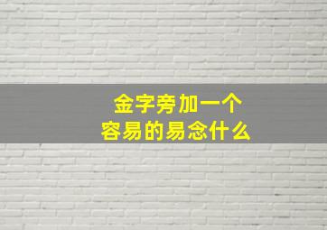 金字旁加一个容易的易念什么