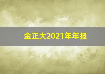 金正大2021年年报