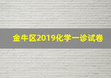 金牛区2019化学一诊试卷