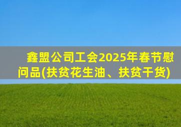 鑫盟公司工会2025年春节慰问品(扶贫花生油、扶贫干货)