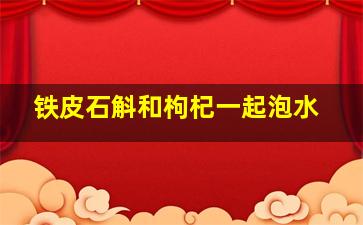 铁皮石斛和枸杞一起泡水