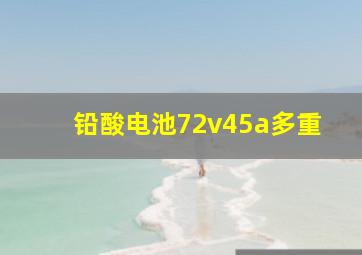 铅酸电池72v45a多重