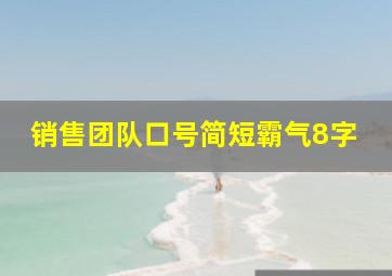 销售团队口号简短霸气8字