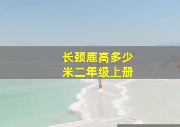 长颈鹿高多少米二年级上册