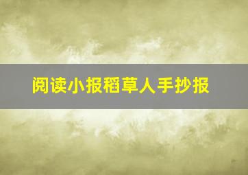 阅读小报稻草人手抄报