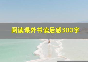 阅读课外书读后感300字