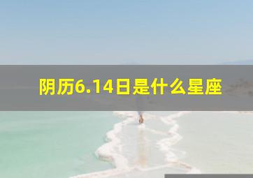 阴历6.14日是什么星座