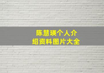 陈慧瑛个人介绍资料图片大全