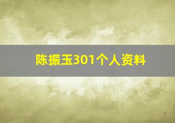 陈振玉301个人资料