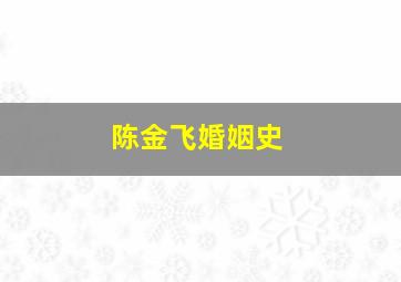 陈金飞婚姻史