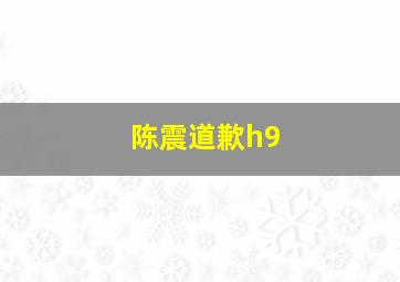 陈震道歉h9