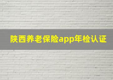 陕西养老保险app年检认证