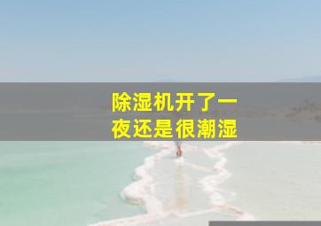 除湿机开了一夜还是很潮湿