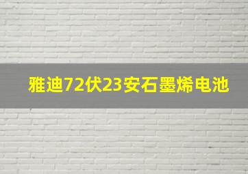 雅迪72伏23安石墨烯电池