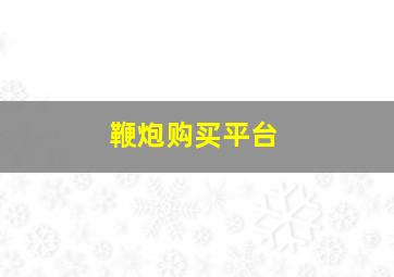 鞭炮购买平台