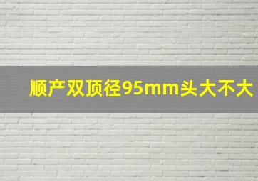 顺产双顶径95mm头大不大