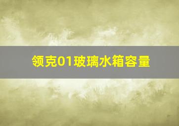 领克01玻璃水箱容量