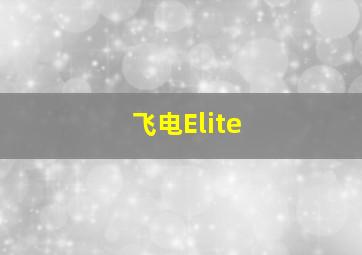 飞电Elite