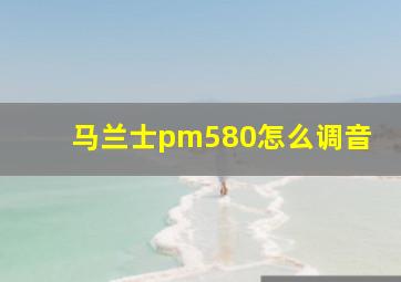 马兰士pm580怎么调音