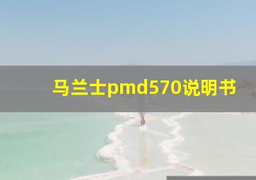 马兰士pmd570说明书