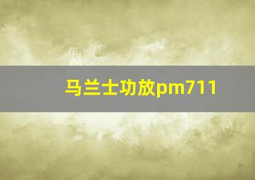 马兰士功放pm711