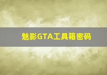 魅影GTA工具箱密码