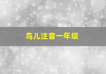 鸟儿注音一年级