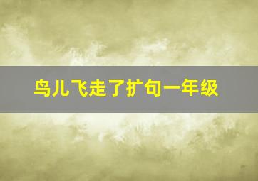 鸟儿飞走了扩句一年级