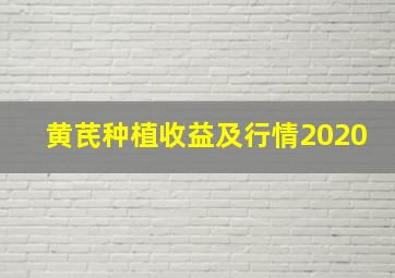 黄芪种植收益及行情2020