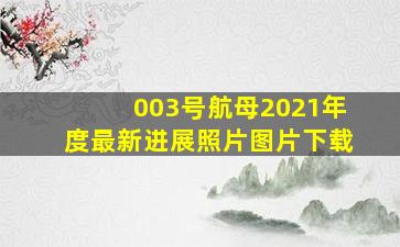 003号航母2021年度最新进展照片图片下载