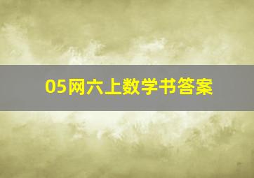 05网六上数学书答案