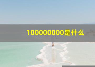 100000000是什么