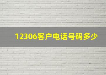 12306客户电话号码多少