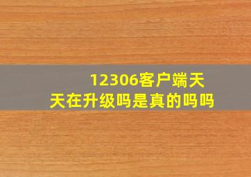 12306客户端天天在升级吗是真的吗吗