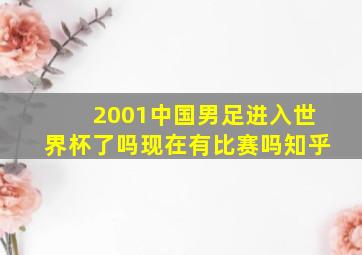 2001中国男足进入世界杯了吗现在有比赛吗知乎