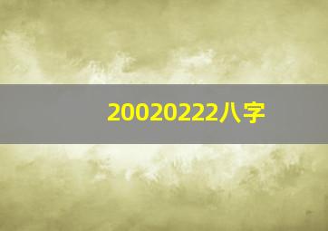 20020222八字