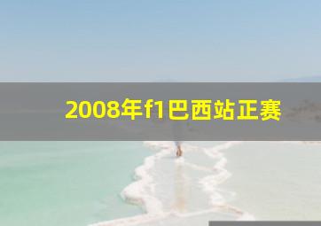 2008年f1巴西站正赛