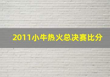 2011小牛热火总决赛比分