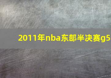 2011年nba东部半决赛g5