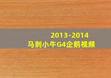 2013-2014马刺小牛G4企鹅视频