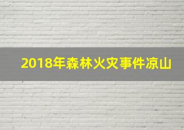 2018年森林火灾事件凉山